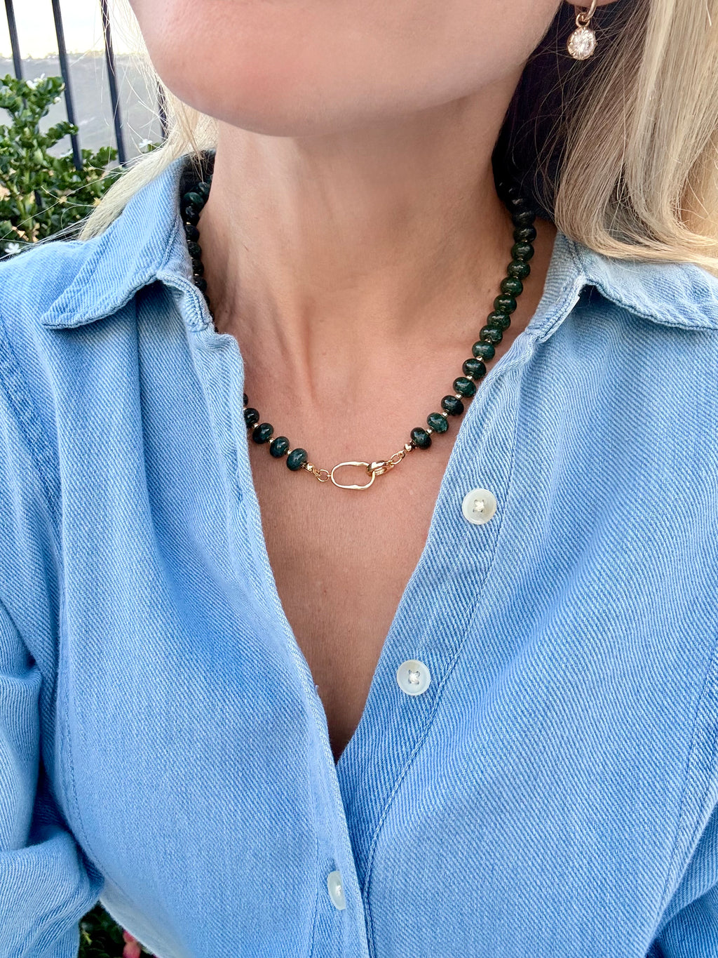 Neptune Hour Necklace - Deep Teal