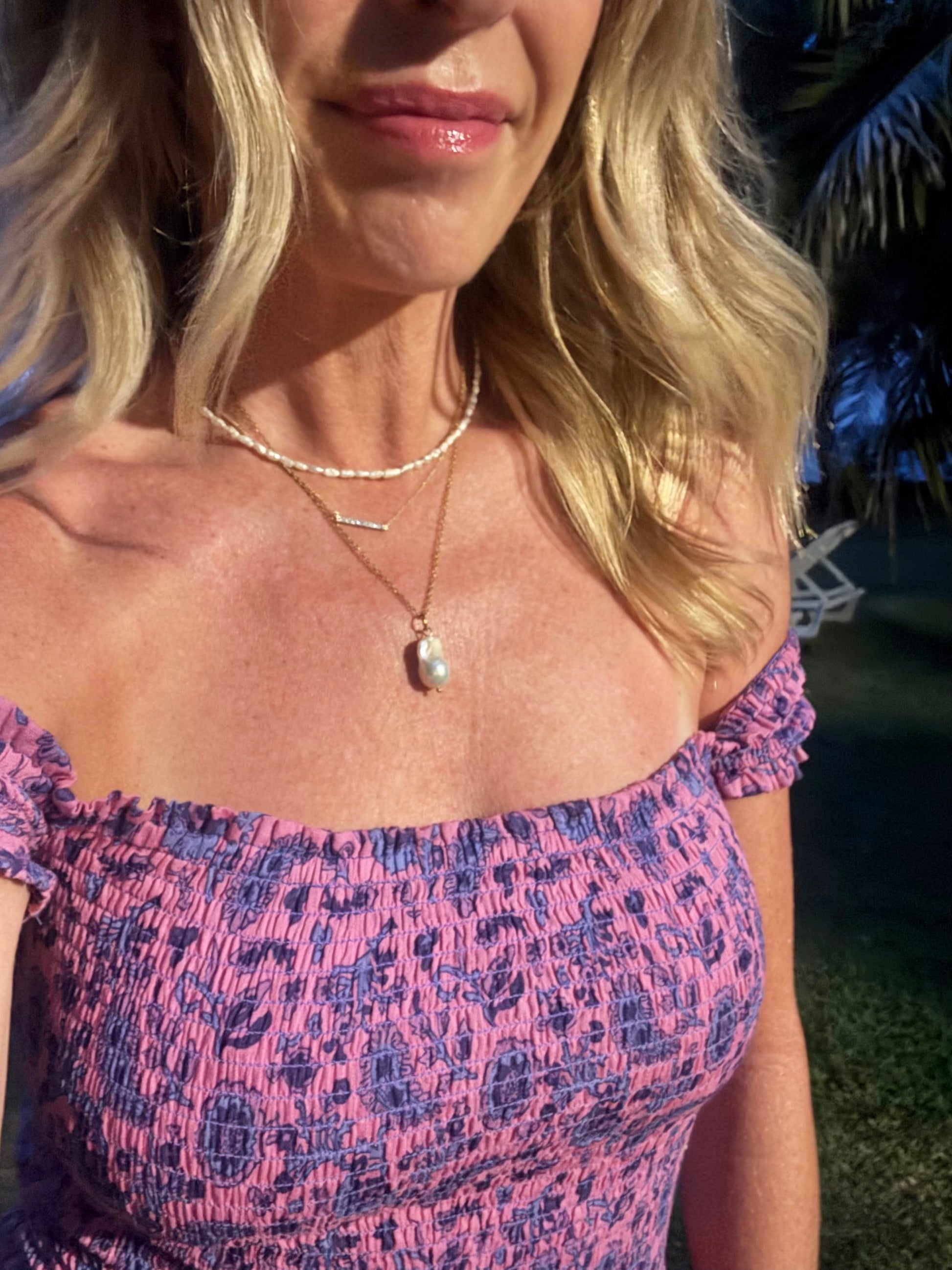 Siren's Pearl Charm Necklace