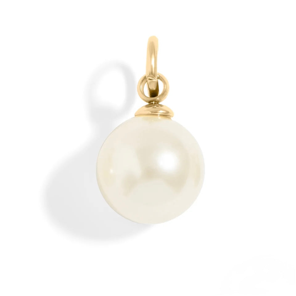 Glass Pearl Charm