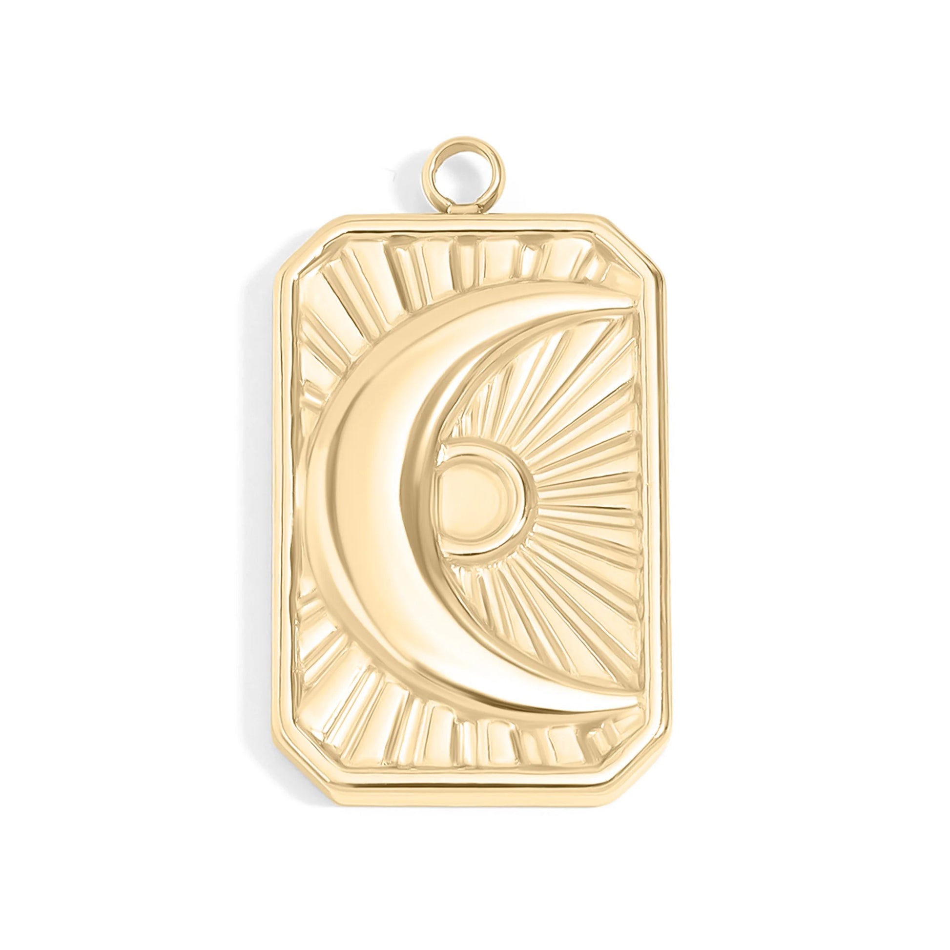 Sunburst Moon Charm