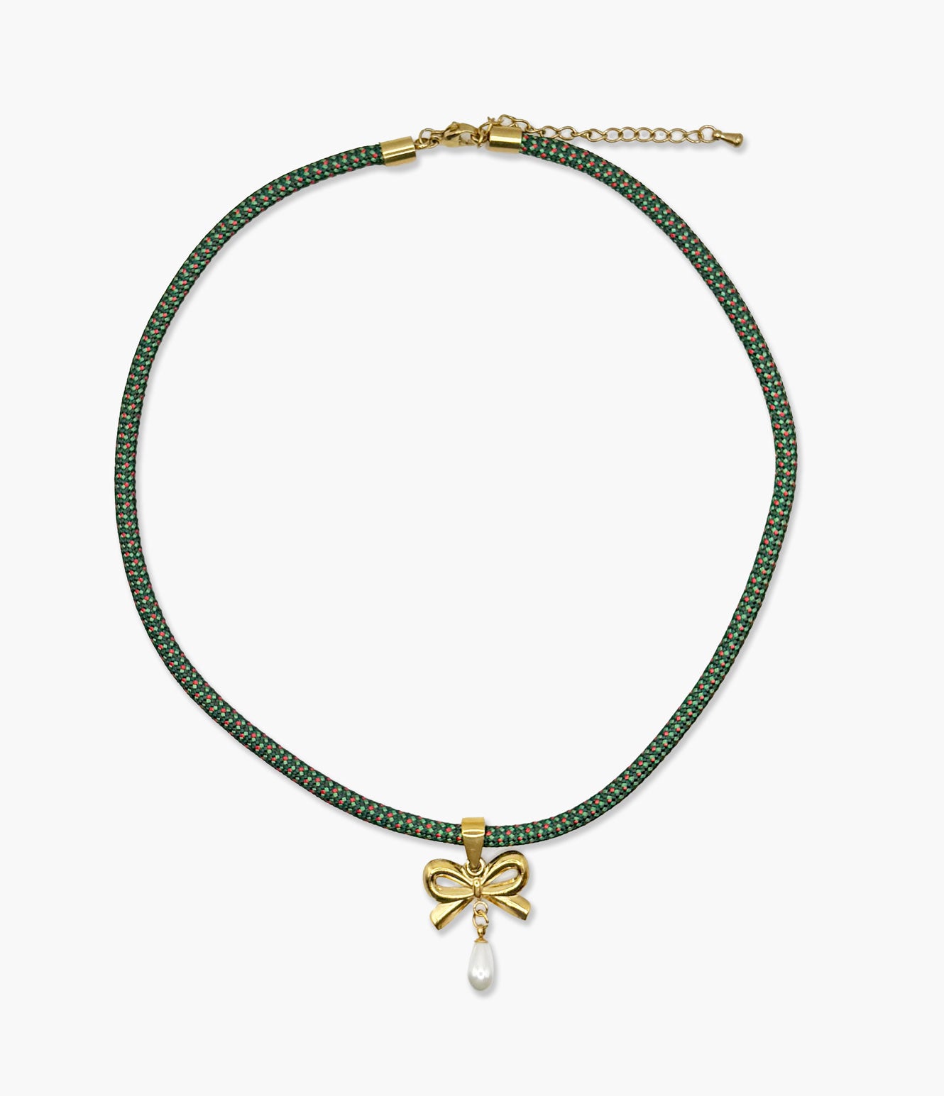 Mistletoe Bow Necklace