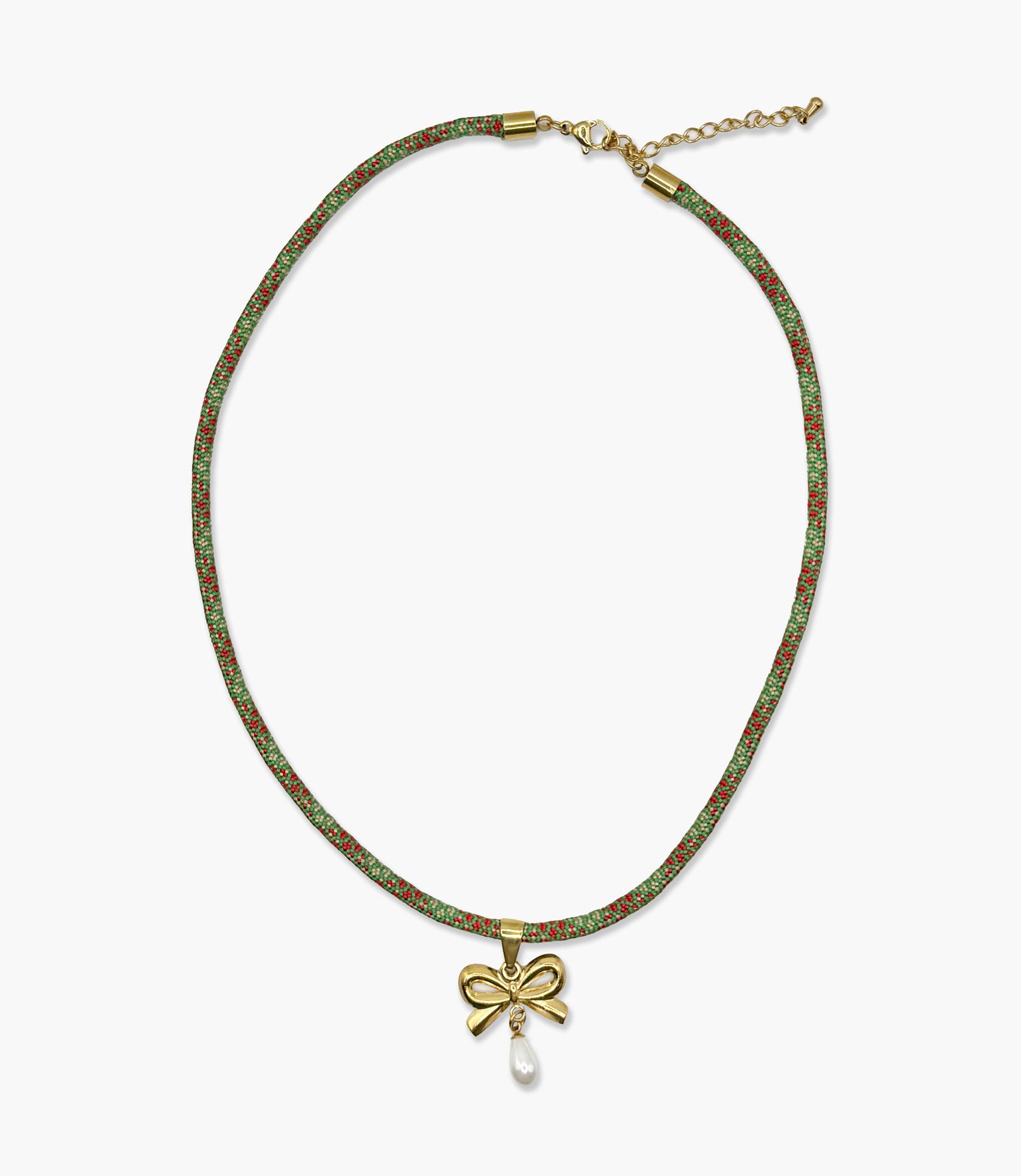 Mistletoe Bow Necklace