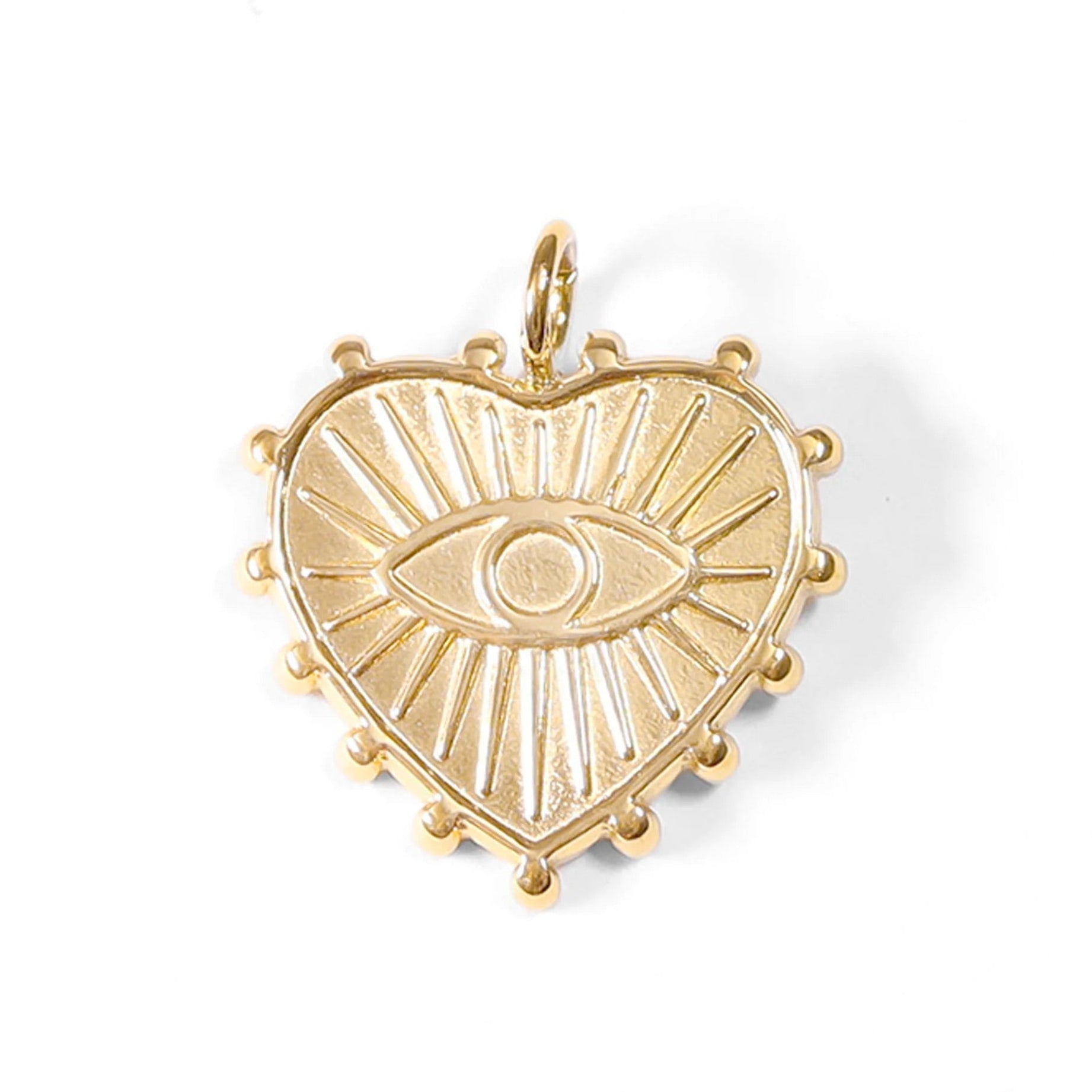 Evil Eye Heart Charm
