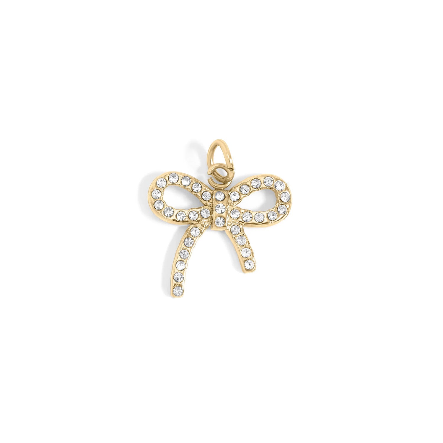 Rhinestone Bow Charm